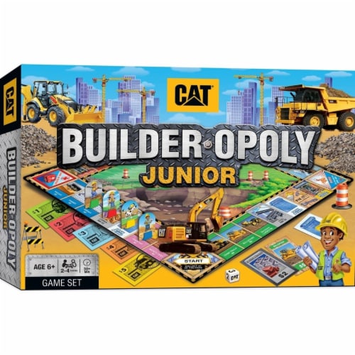 MasterPieces CAT Builder-opoly Junior Board Game Perspective: front