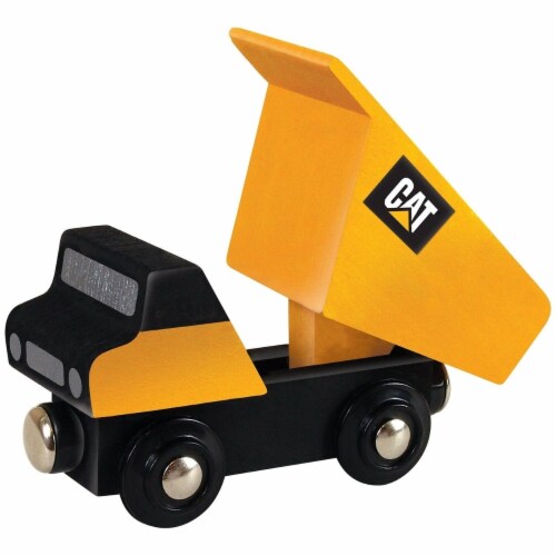 Masterpieces Cat Dump Truck Wooden Toy Train Engine Magnetic Kids Gift 1 Inch Track 1 unit Harris Teeter