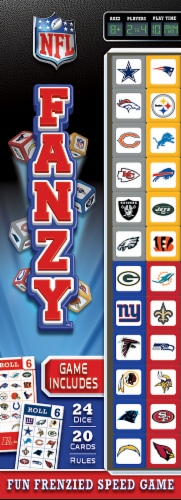 MasterPieces  NFL Fanzy Dice Game Perspective: front
