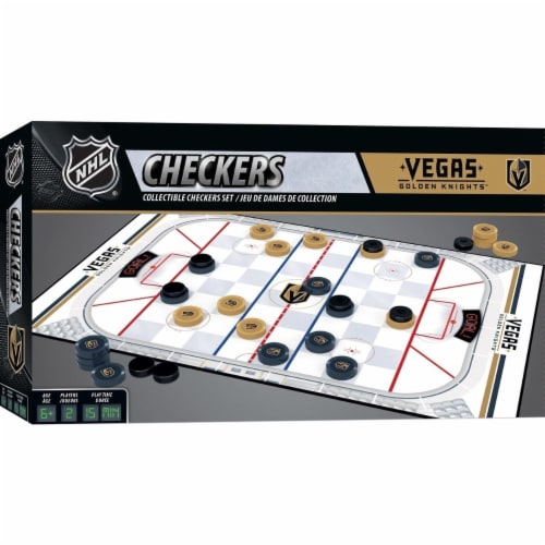 Vegas Knights Checkers Perspective: front