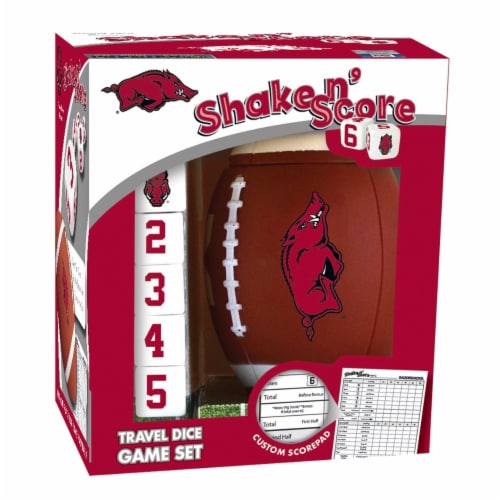 MasterPieces Game Day NCAA Arkansas Razorbacks Shake N' Score Dice