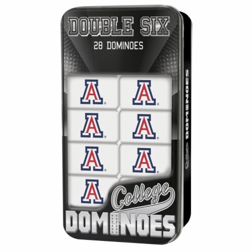 MasterPieces NCAA University of Arizona Double-Six Dominoes Perspective: front