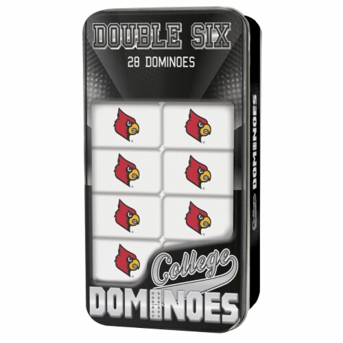 MasterPieces NCAA Louisville Double-Six Dominoes Perspective: front