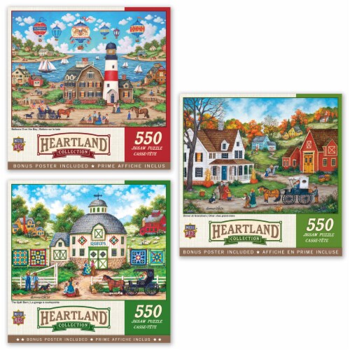 MasterPieces Heartland Puzzles Collection 3 Pack 550 Piece Jigsaw Puzzle Bundle 1 unit Pay Less Super Markets