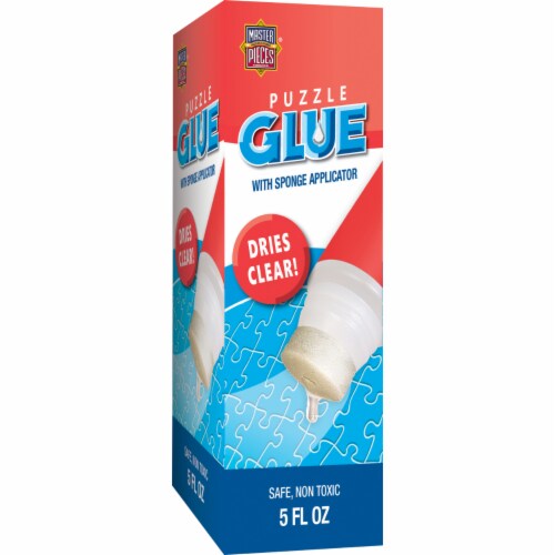 Masterpieces Jigsaw Puzzle Glue With Sponge Applicator 5 Oz, 1 unit