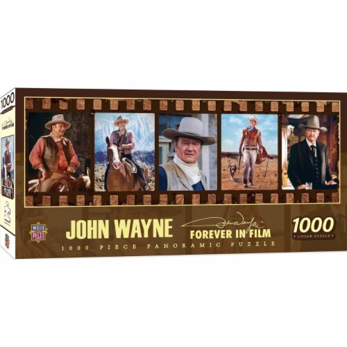 MasterPieces John Wayne Forever In Film Panoramic Puzzle Perspective: front