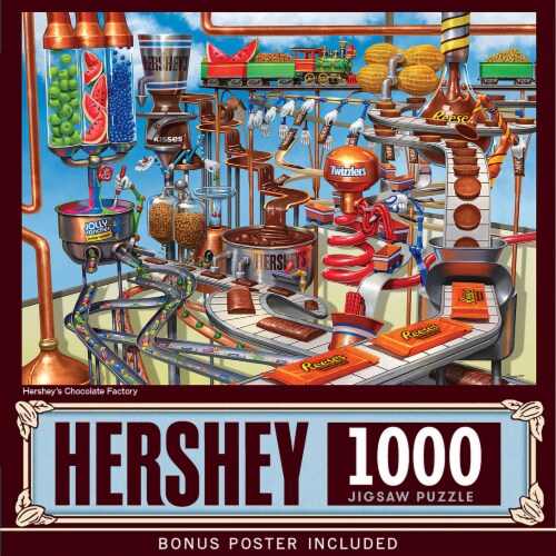 MasterPieces® Hershey's Chocolate Factory Jigsaw Puzzle Perspective: front