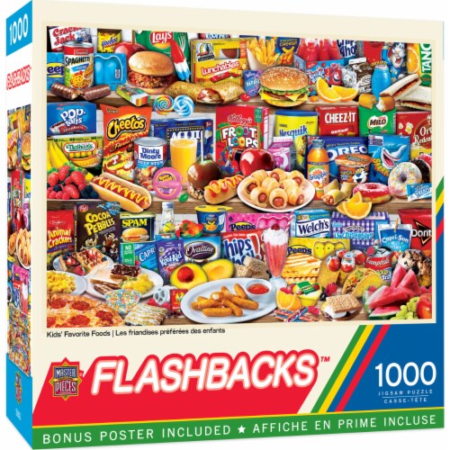 MasterPieces® Flashbacks™ Kids' Favorite Foods Jigsaw Puzzle Perspective: front