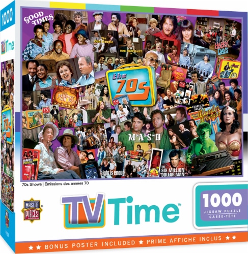 MasterPieces® TV Time™ 70's Shows Jigsaw Puzzle Perspective: front