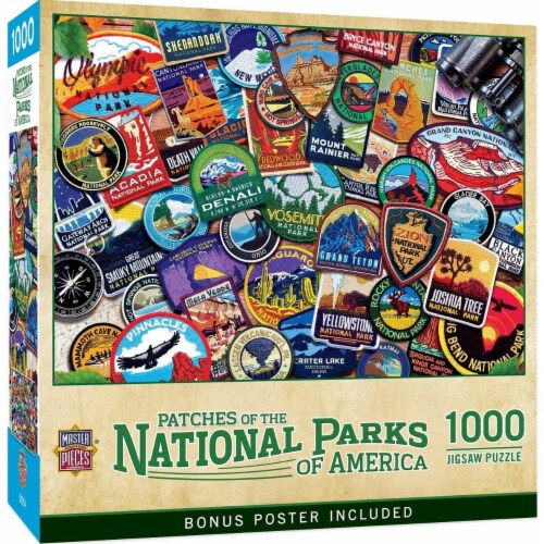 Master Pieces® National Parks Patches Puzzle Perspective: front