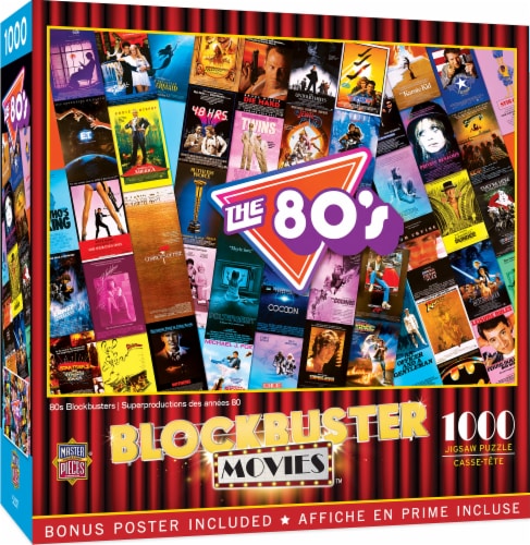 MasterPieces® Blockbuster Movies™ The 80's Jigsaw Puzzle Perspective: front
