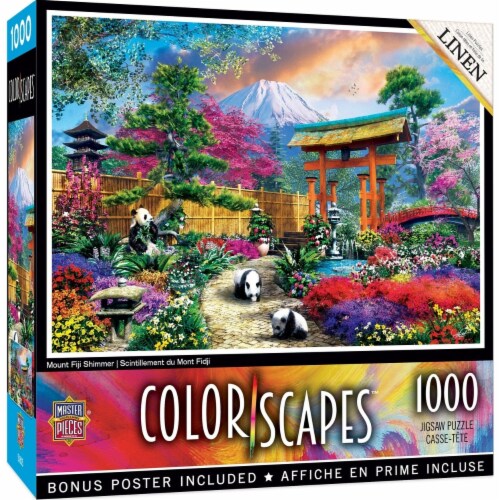 MasterPieces® Colorscapes™ Mount Fuji Shimmer JIgsaw Puzzle Perspective: front