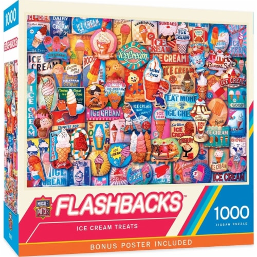MasterPieces® Flashbacks™ Ice Cream Treats Jigsaw Puzzle Perspective: front