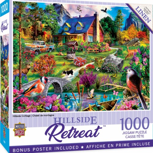 MasterPieces 1000 Piece Jigsaw Puzzle - Hillside Cottage - 19.25 x26.75, 1  unit - Foods Co.