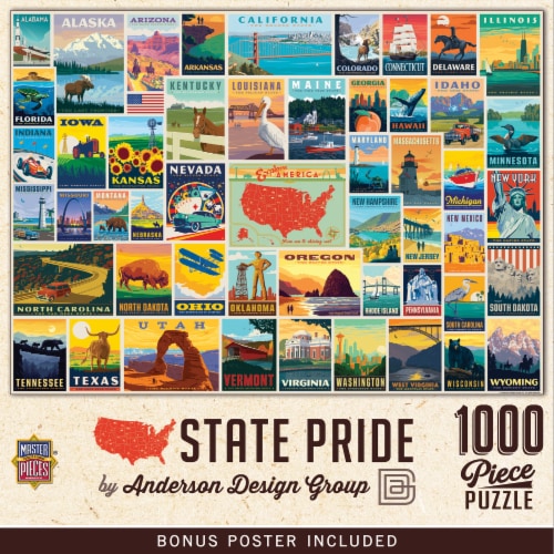 Master Pieces® Anderson Design Group State Pride Puzzle Perspective: front