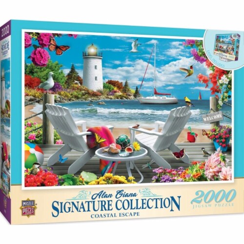 MasterPieces® Alan Giana Signature Collection Coastal Escape Jigsaw Puzzle Perspective: front