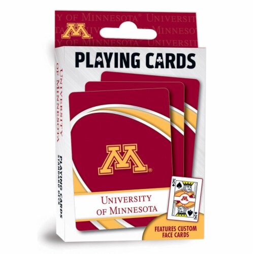 MasterPieces Officially Licensed NCAA Minnesota Golden Gophers Playing Cards - 54 Card Deck Perspective: front