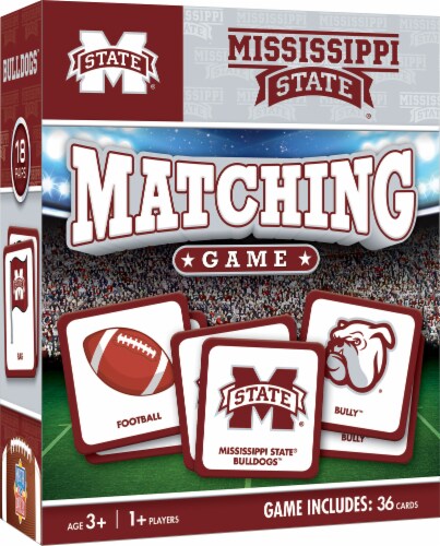 MasterPieces NCAA Mississippi State Matching Game Perspective: front