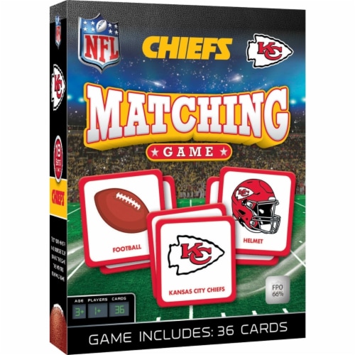 MasterPieces® NFL Kansas City Chiefs Matching Game Perspective: front