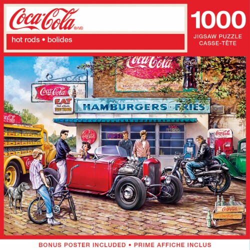 MasterPieces® Coca-Cola® Hot Rods Puzzle Perspective: front