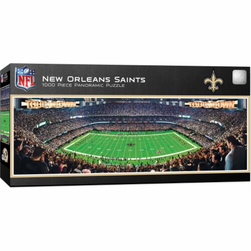 MasterPieces® Retro Series New Orleans Saints Panoramic Puzzle Perspective: front