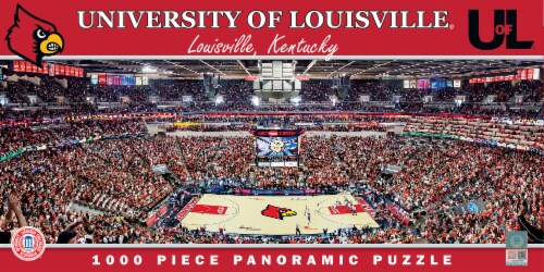 MasterPieces Panoramic Puzzle - NCAA Louisville Cardinals Basketball Court Perspective: front