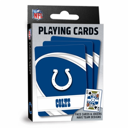 MasterPieces Officially Licensed NFL Indianapolis Colts Playing Cards - 54 Card Deck for Perspective: front