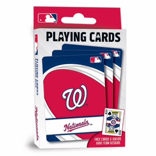 MasterPieces Officially Licensed MLB Washington Nationals Playing Cards - 54 Card Deck for Perspective: front