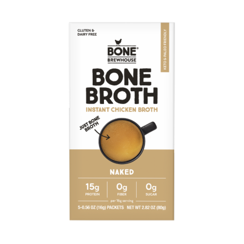Bone Brewhouse Instant Chicken Bone Broth - Naked Perspective: front