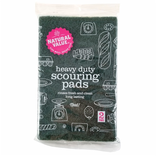 Natural Value Scouring Pads Perspective: front