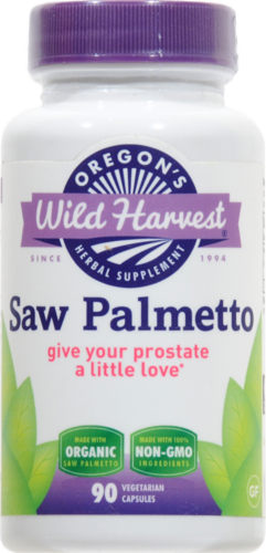 Oregon's Wild Harvest Saw Palmetto Capsules Perspective: front