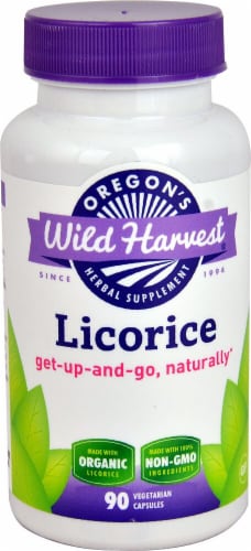 Oregon's Wild Harvest Organic Licorice Capsules Perspective: front