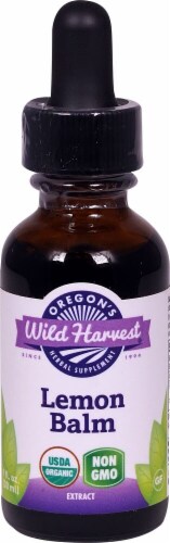 Oregon's Wild Harvest Organic Lemon Balm Extract Perspective: front