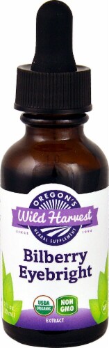 Oregon's Wild Harvest Organic Bilberry Eyebright Extract Perspective: front