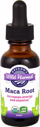 Oregon's Wild Harvest Organic Maca Root Extract Herbal Supplement Perspective: front