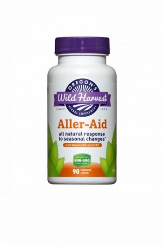 Oregon's Wild Harvest Aller-Aid Supplement Capsules Perspective: front