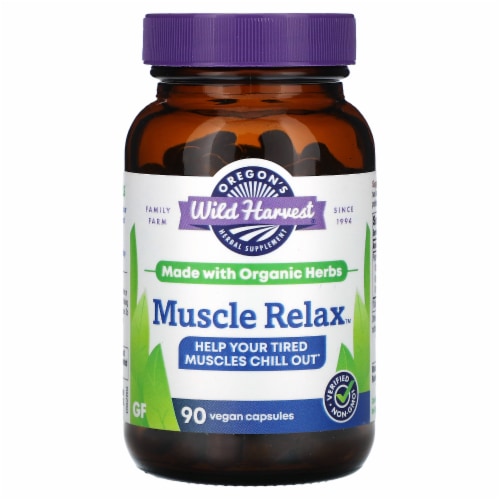 Oregon's Wild Harvest Muscle Relax Vegetarian Capsules Perspective: front