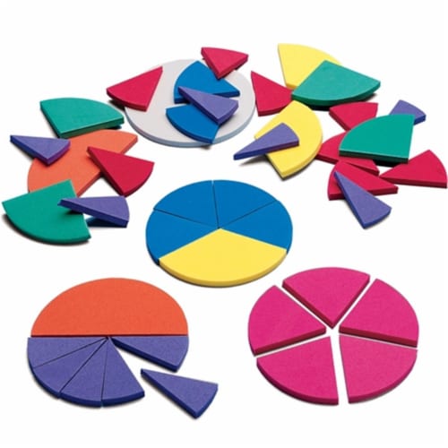 Didax DD-2485 Foam Fraction Circles Perspective: front