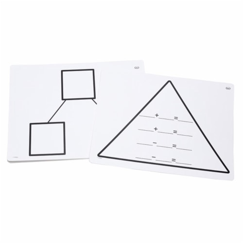 Didax DD-211763 Write On Wipe Off Addition Triangle Perspective: front