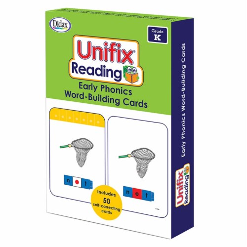 Didax DD-211412 Unifix Word Building Cards Grade K Perspective: front