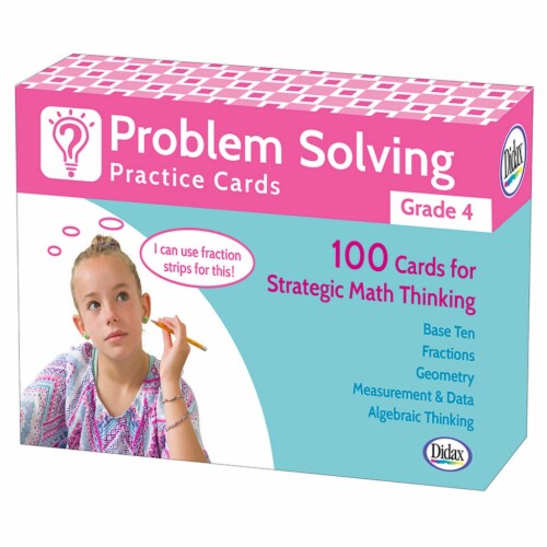 Problem solving practice cards grade 4 1 kroger