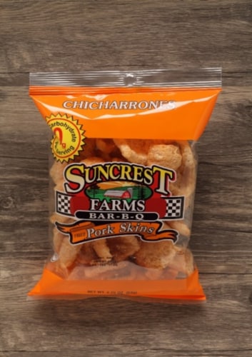 Suncrest Farms Bar-B-Q Fried Pork Skins Perspective: front