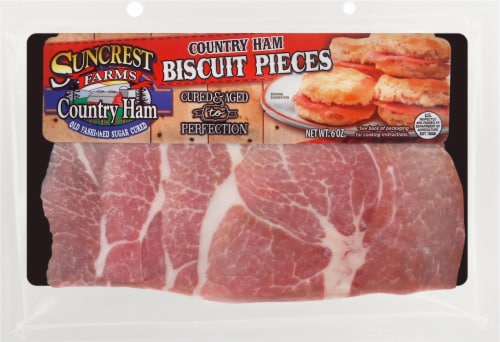 Suncrest Farms® Country Ham Biscuit Pieces Perspective: front