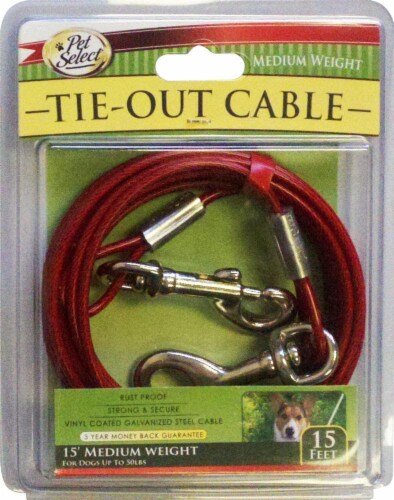 Pet Select Tie Out Steel Cable Perspective: front