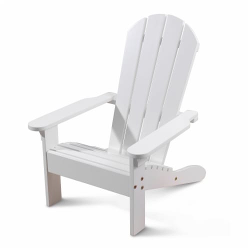 KidKraft Children's Adirondack Chair - White Perspective: front