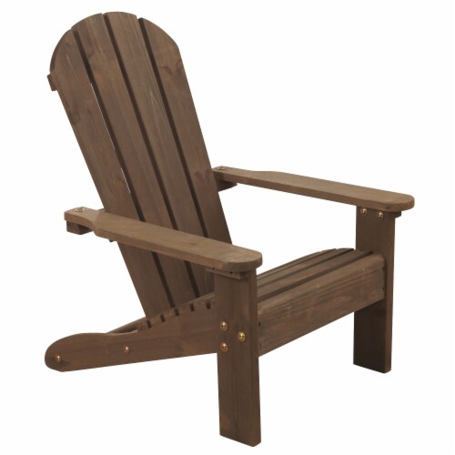 KidKraft Children's Adirondack Chair - Espresso Perspective: front