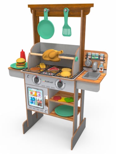 KidKraft Spin & Reveal Grill & Kitchen Perspective: front