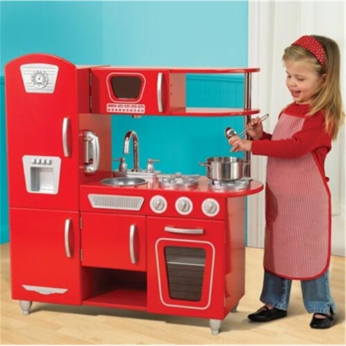 Kid Kraft 53173 Vintage Kitchen - Red Perspective: front