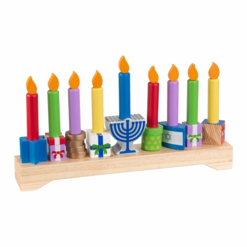 KidKraft Children's Menorah Set Perspective: front