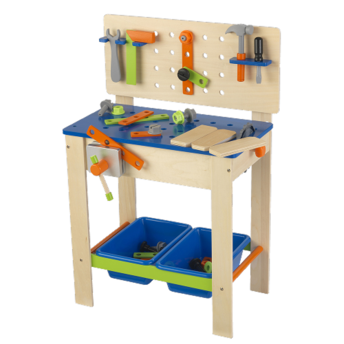 KidKraft Deluxe Workbench with Tools Perspective: front